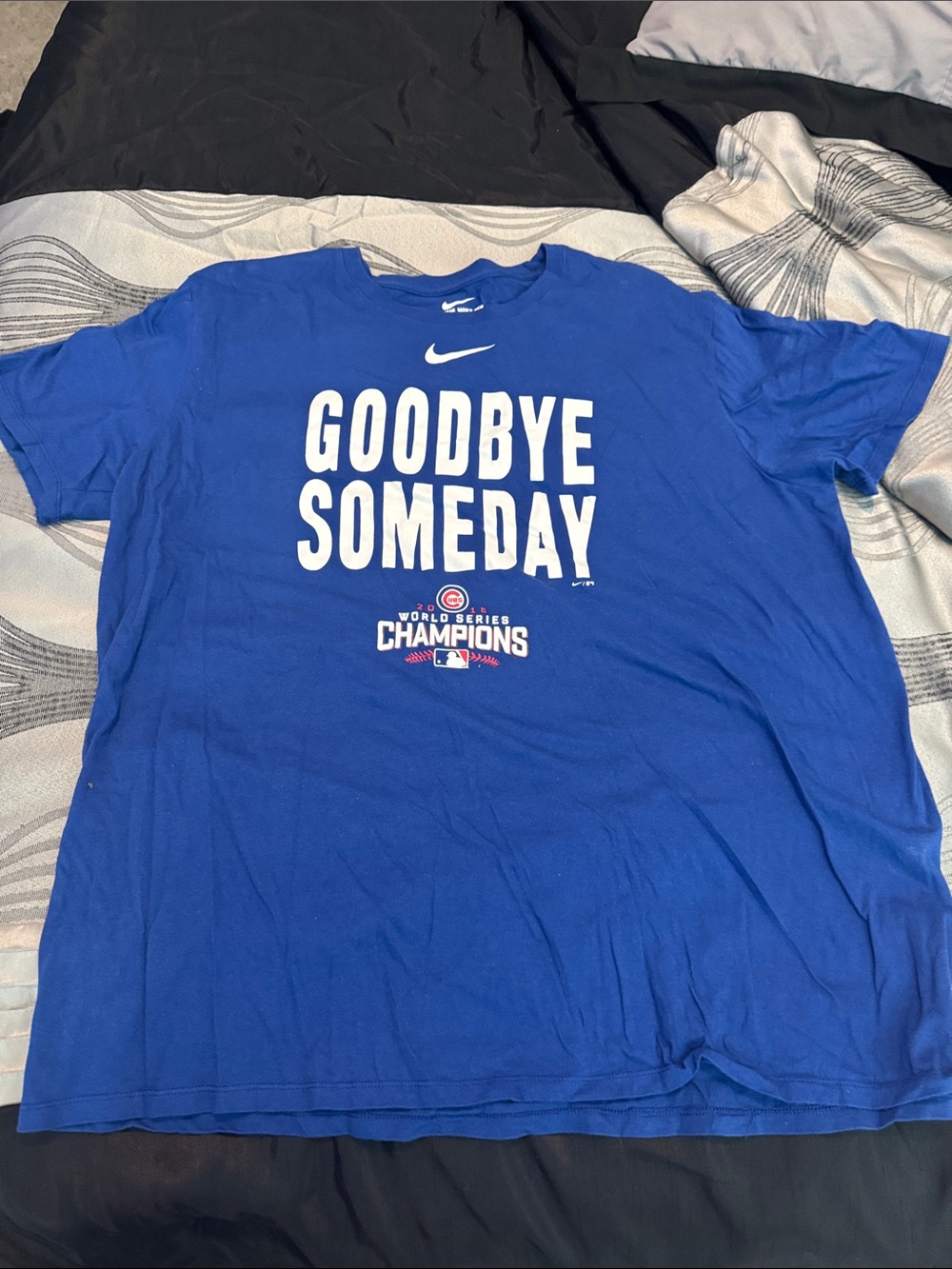 Nike Royal Blue 'Goodbye Someday' Graphic Tee